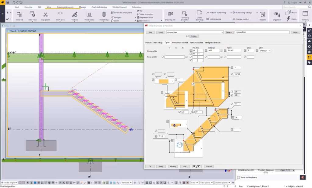 Tekla Structures Dashboard